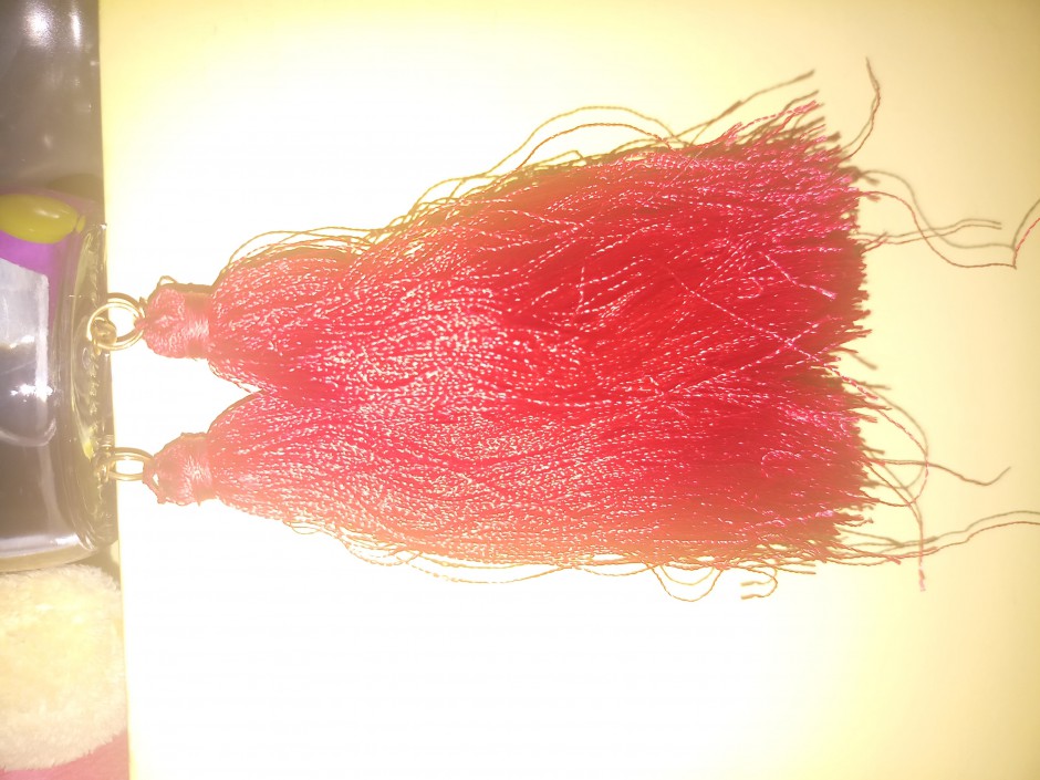 Red thread earrings Red thread earrings